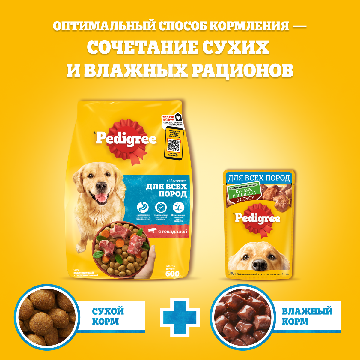 

Влажный корм Pedigree для собак, ягненок в желе 85 г
