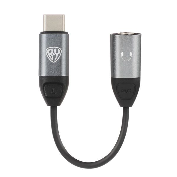 By аудио-переходник type-c - mini jack 3,5мм