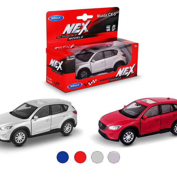Машинка Welly 1:38 Mazda CX-5 пруж мех цвет