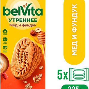 Печенье Belvita Утреннее Медовое с фундуком 225г