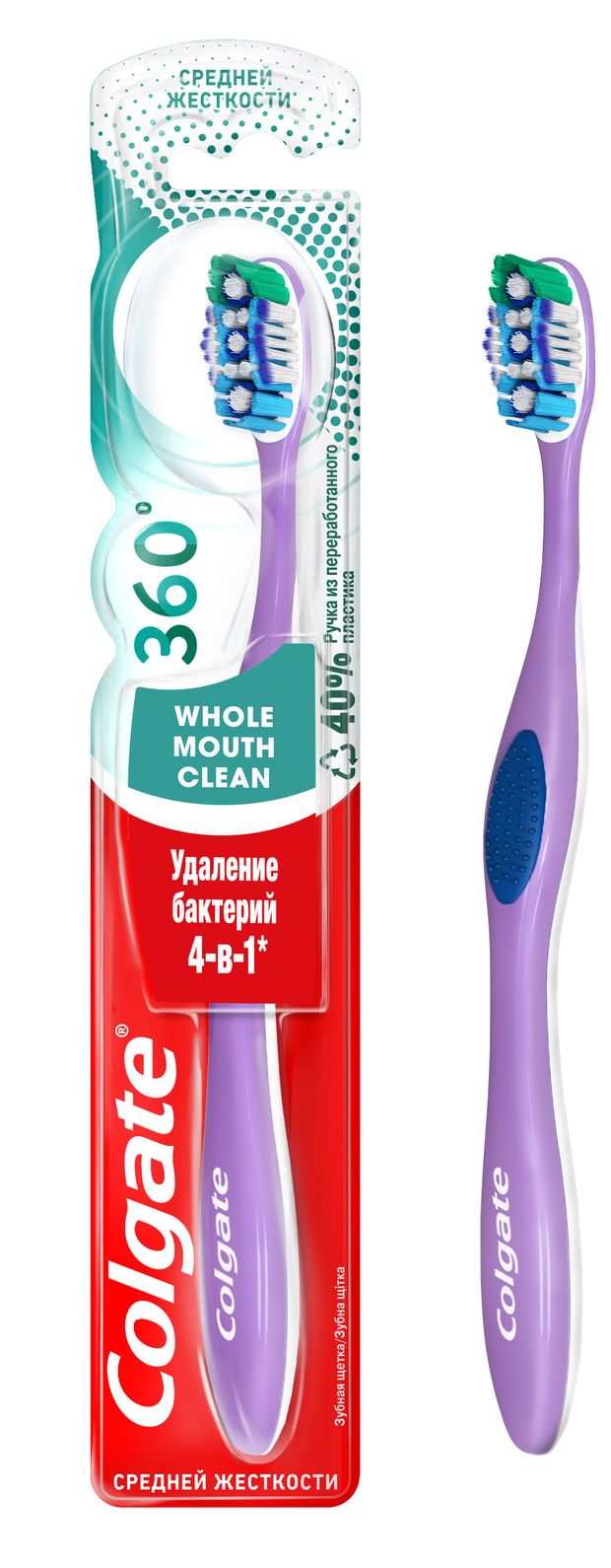 

Зубная щетка Colgate 360 Суперчистота средняя жесткость цвет в ассортименте