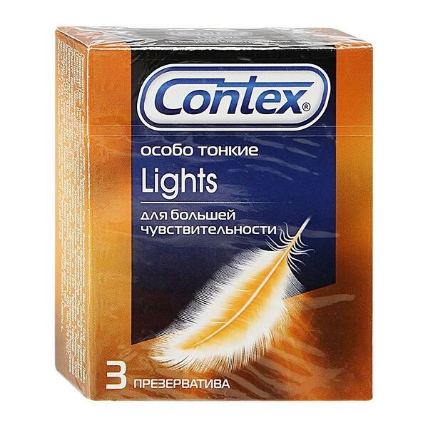 Презервативы Contex Lights особо тонкие 3 шт.