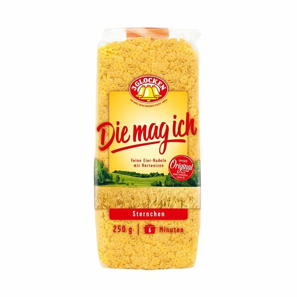 Макароны 3 Glocken Die mag ich звёздочки, 250г