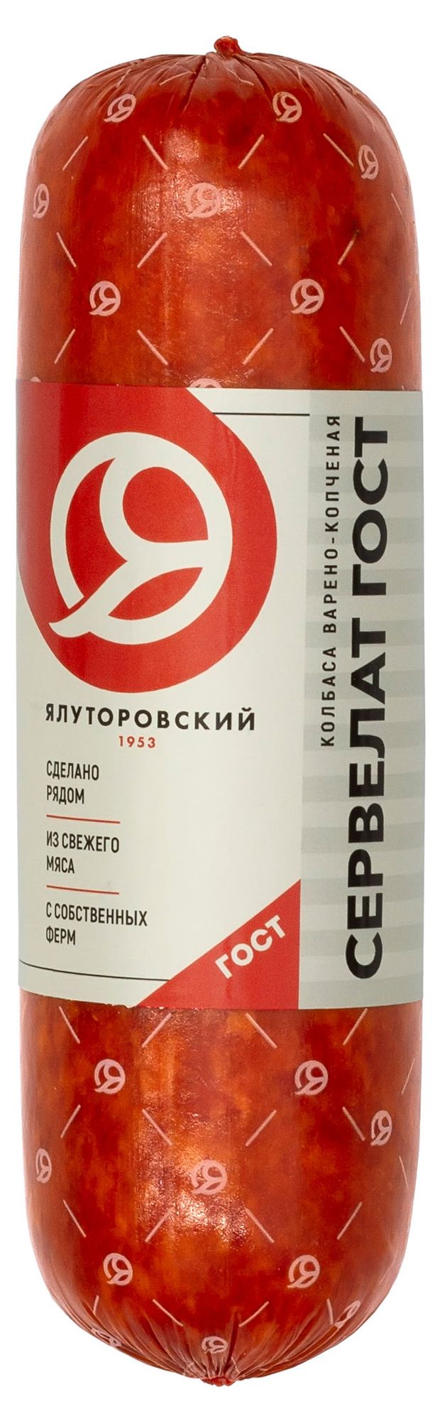 

Колбаса копчено-вареная ЯМК Сервелат высший сорт, 350 г