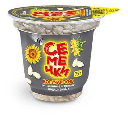 

Семечки Богучарские очищенные жареные солёные 75г