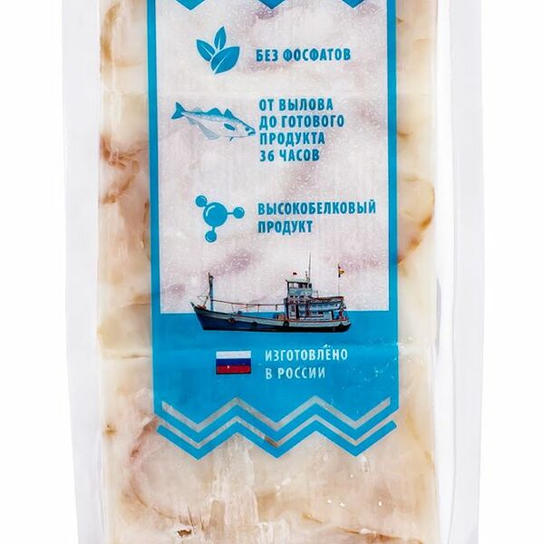 Филе минтая Ашан Красная птица замороженное
