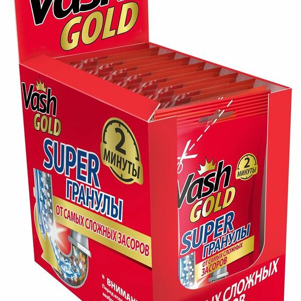 Средство для прочистки труб VashGold гранулы