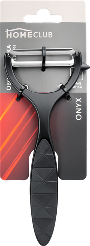 

Овощечистка HOMECLUB Onyx, хромированный сплав цинка, резина
