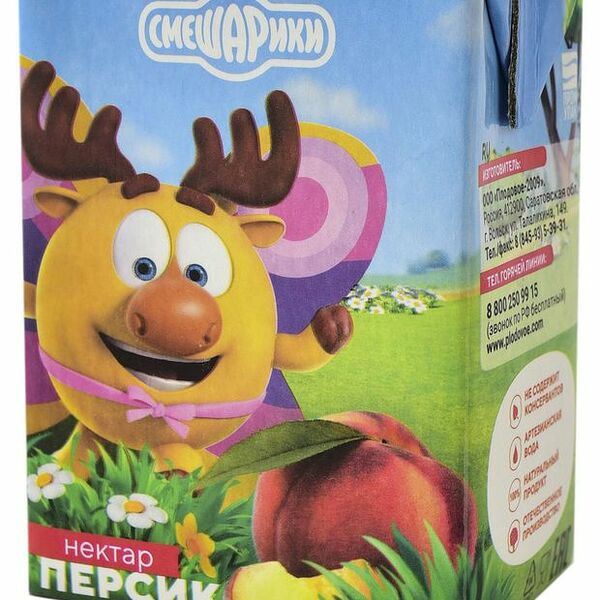 Нектар Смешарики Персиковый 200 мл