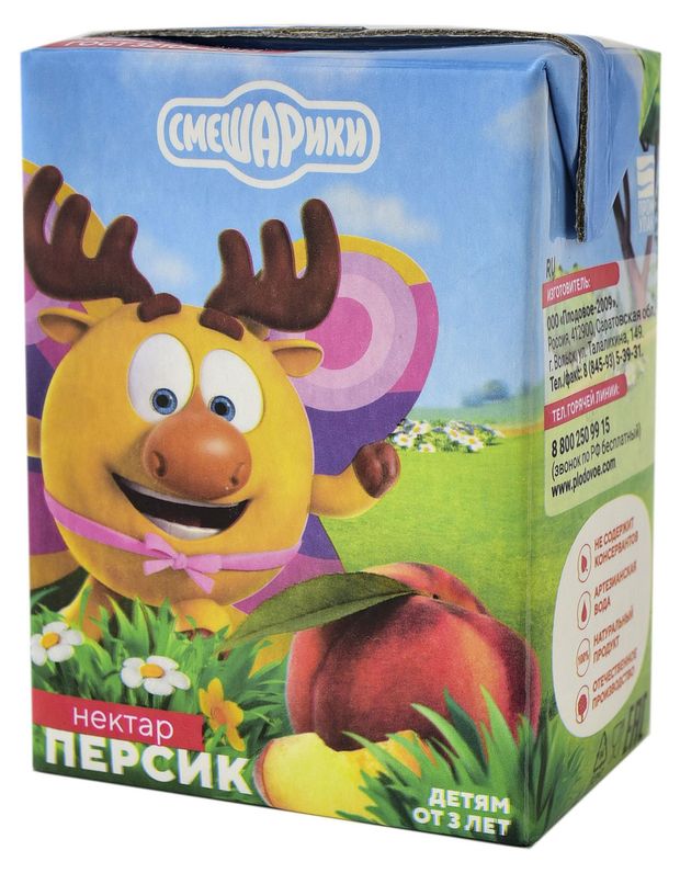 

Нектар Смешарики Персиковый 200 мл
