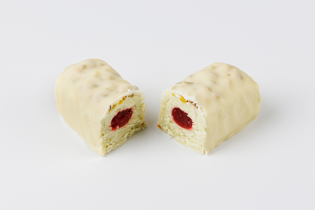 

Сырок творожный ВкусВилл Малина с фисташкой в белом бельгийском шоколаде 26% 50 г