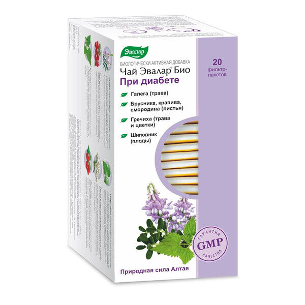Эвалар Био Чай при диабете фильтр-пакеты 20 шт