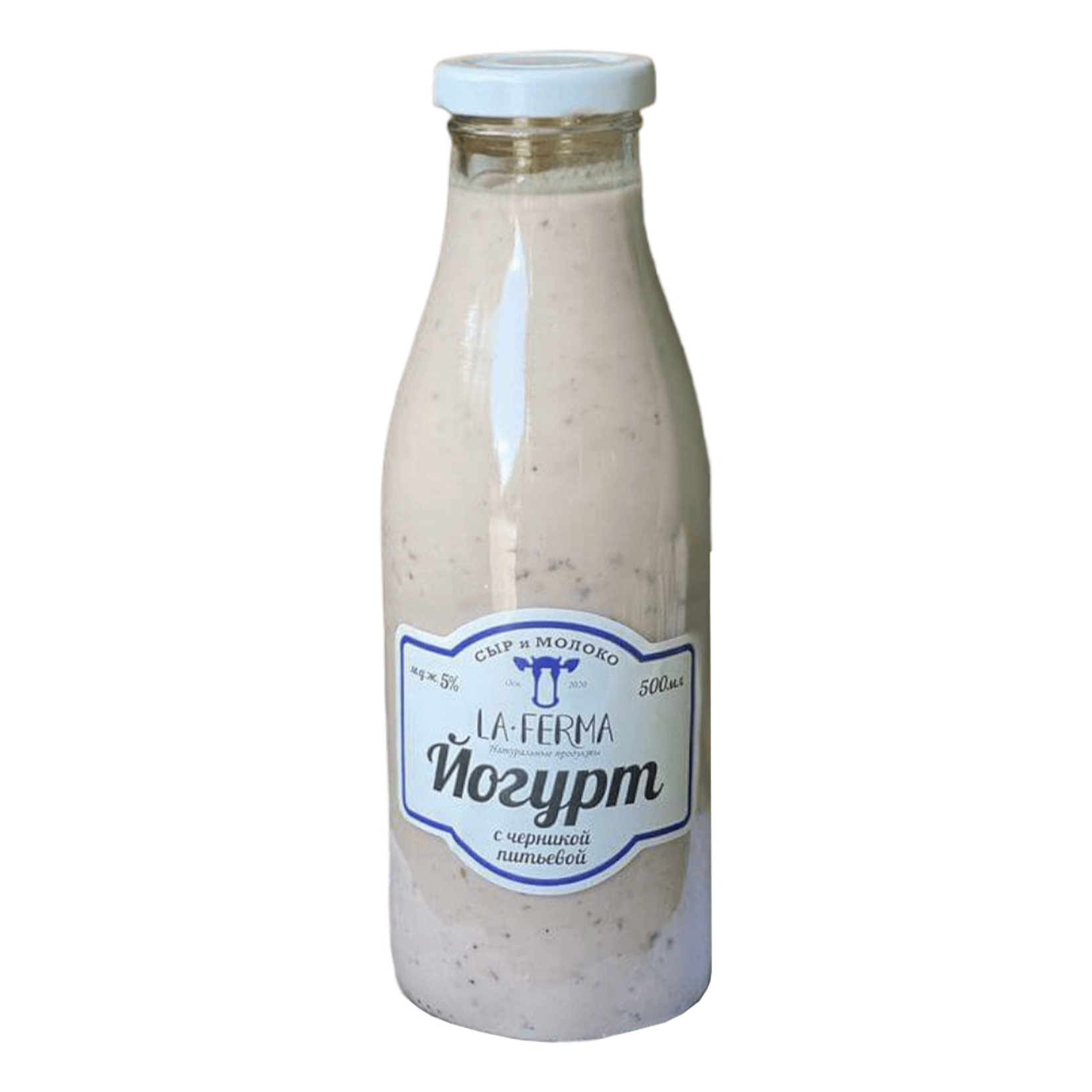 

Йогурт La-Ferma Фермерский с черникой 3-4,5%, без змж