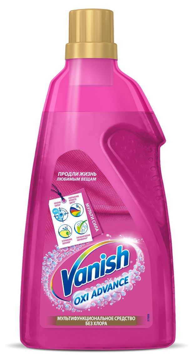 

Пятновыводитель Vanish Oxi Advance гель для тканей без хлора 1.5 л