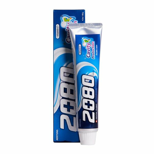 Зубная паста Kerasys Dental Clinic Cavity Protection double mint 2080 натуральная мята 120г