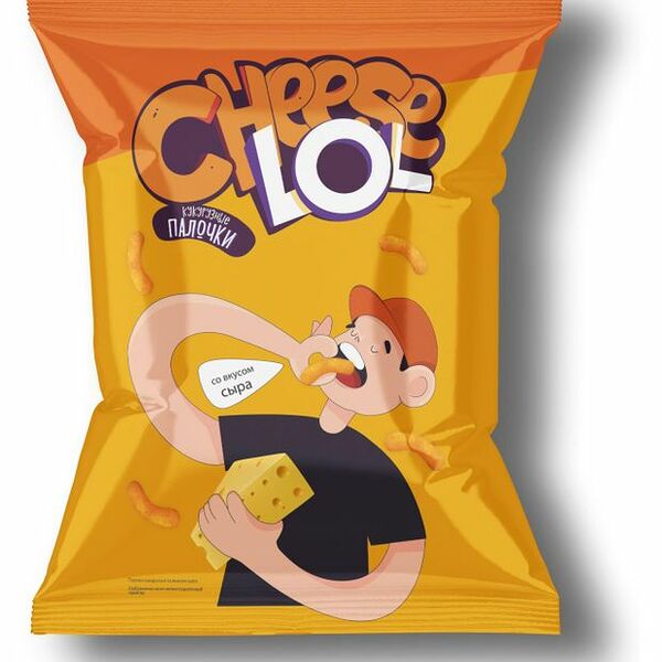 Чипсы кукурузные Cheese Lol Палочки со вкусом сыра 60 г