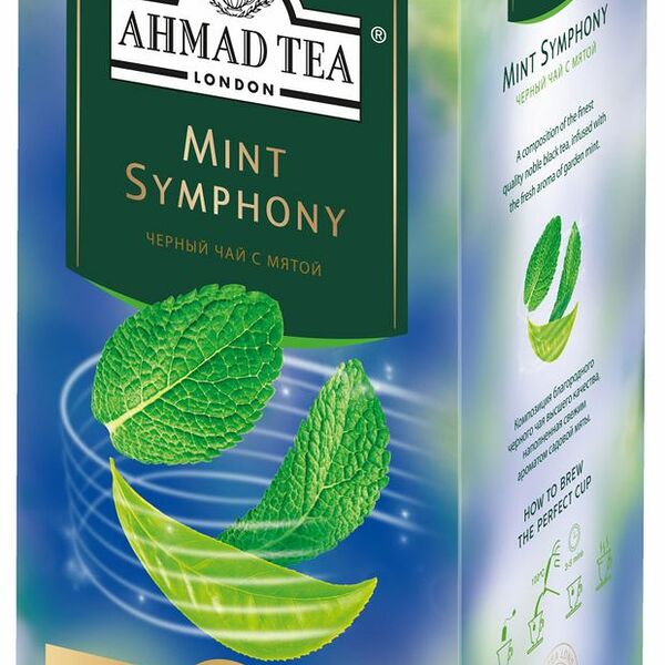 Чай черный Ahmad Tea Мятная симфония с ароматом мяты в пакетиках, 25x1,8 г