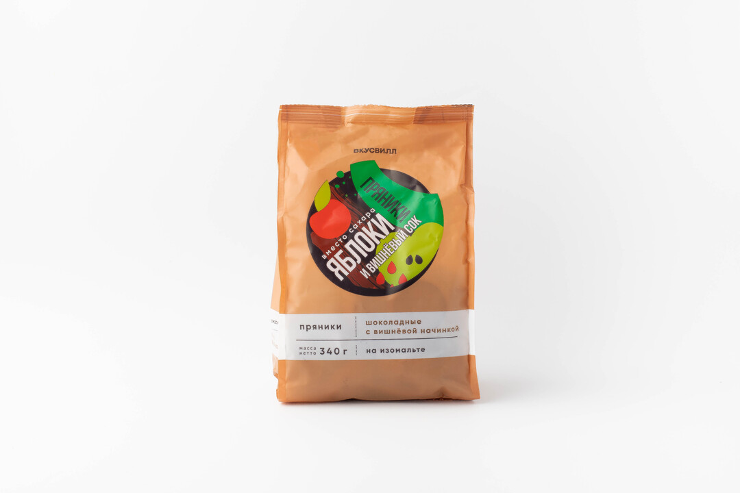 

Пряники шоколадные "Вишнёвые" на изомальте