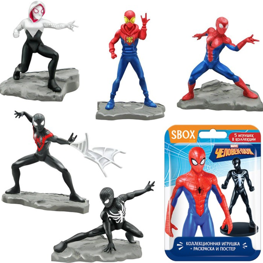 

Игрушка Sbox Marvel Человек-паук, Арт. УТ47456, 1шт, фигурка в ассортименте