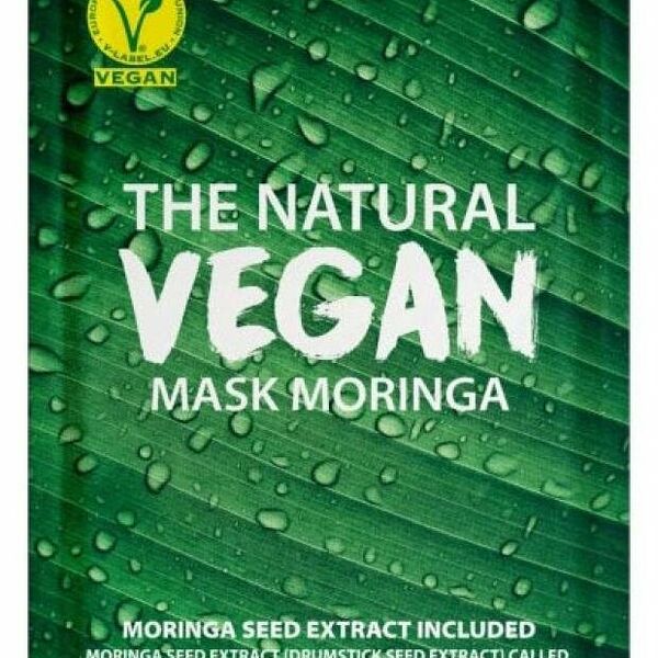 Маска для лица She's Lab Moringa The Natural Vegan с экстрактом моринги тканевая