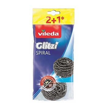Губка из металлической спирали, Vileda, 2+1 шт., Индонезия