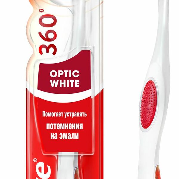 Зубная щетка Optic White (Оптик Уайт), средней жесткости ТМ Colgate (Колгейт),в ассортименте