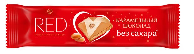 

Шоколад белый Red Delight карамелизованный, без сахара, 26 г