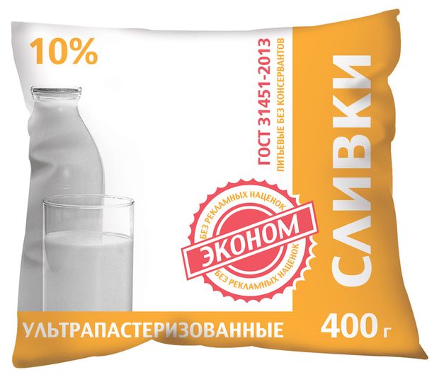 

Эконом Сливки 10%, 400 мл