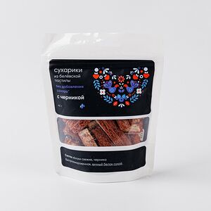 Сухарики из белевской пастилы с черникой без добавления сахара, 40 г