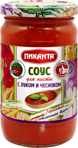 

Соус томатный Пиканта с луком и чесноком 350 г