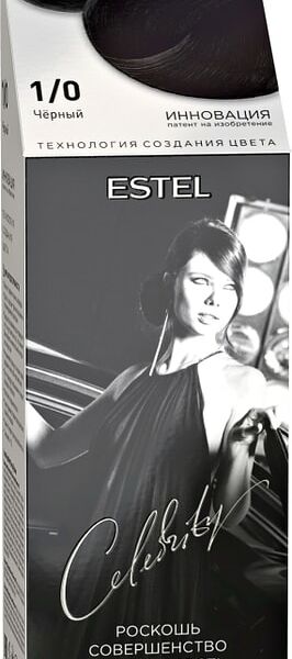 Краска-уход для волос ESTEL CELEBRITY 1/0 Черный