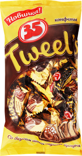 

Конфеты 35 Tweels со вкусом шоколадного брауни 280 г