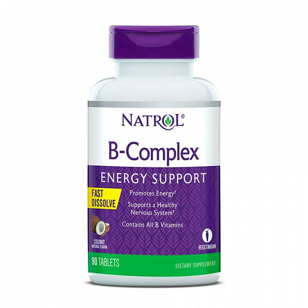 Natrol B-комплекс таблетки 90 шт со вкусом кокоса
