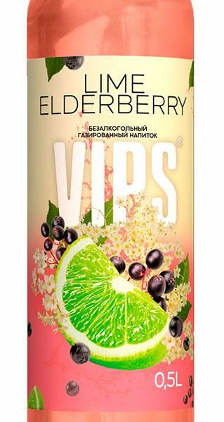Напиток газированный Vips Лайм Бузина 500 мл