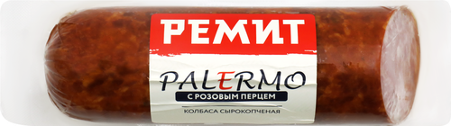 

Колбаса сырокопченая Ремит Палермо с розовым перцем, вес
