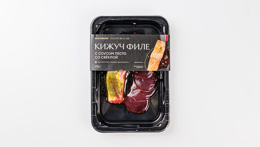 Кижуч филе с соусом песто со свеклой, продукт замороженный 170 г 