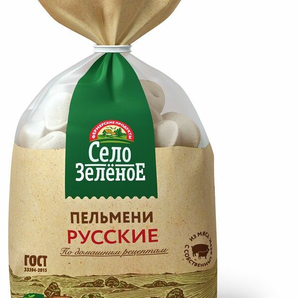 Пельмени Русские Село Зелёное 800г