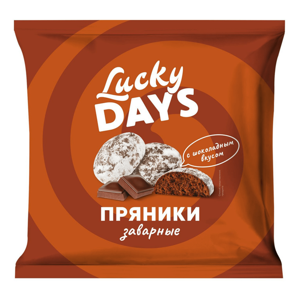 Пряники Lucky Days заварные с шоколадным вкусом, 400 г