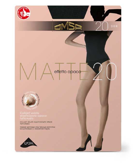 

Колготки женские Omsa Matte 20 Nero размер 4