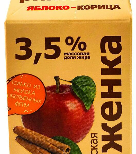 Ряженка Першинское яблоко-корица 3.5% 400 г