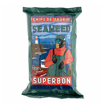 Чипсы картофельные с морскими водорослями, Superbon, 125 г, Испания