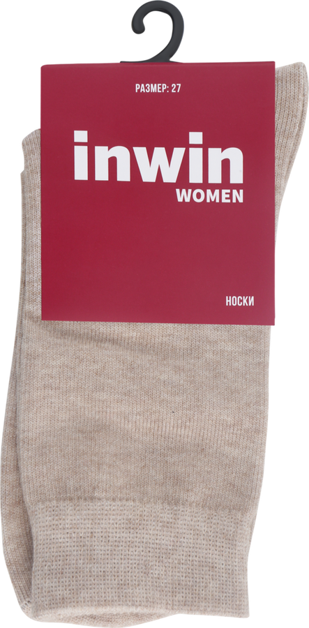 

Носки женские INWIN р. 27 (38–40), цвет бежевый меланж, Арт. BWS01-04