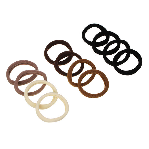 Резинки для волос Юниlook d 5 см полиэстер 3 микса цветов в ассортименте 4 шт. арт. acs-52