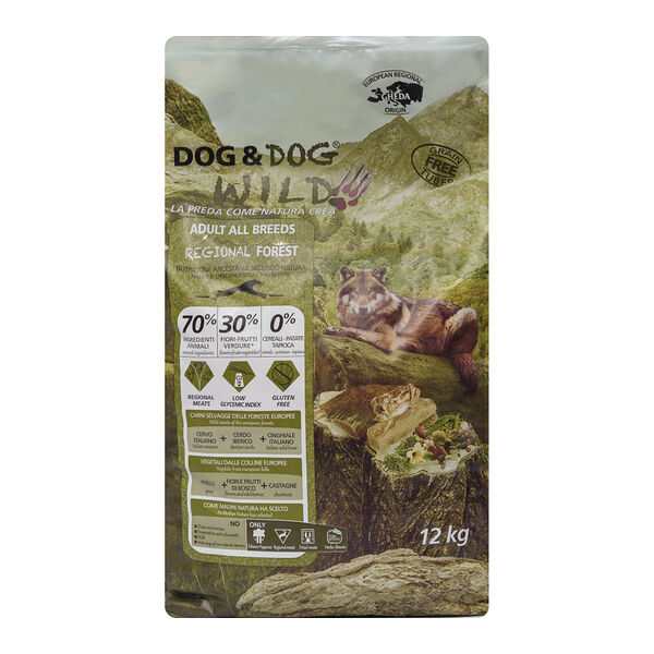 Сухой корм Dog & Dog Wild для собак, Regional Forest с кабаном, 12 кг