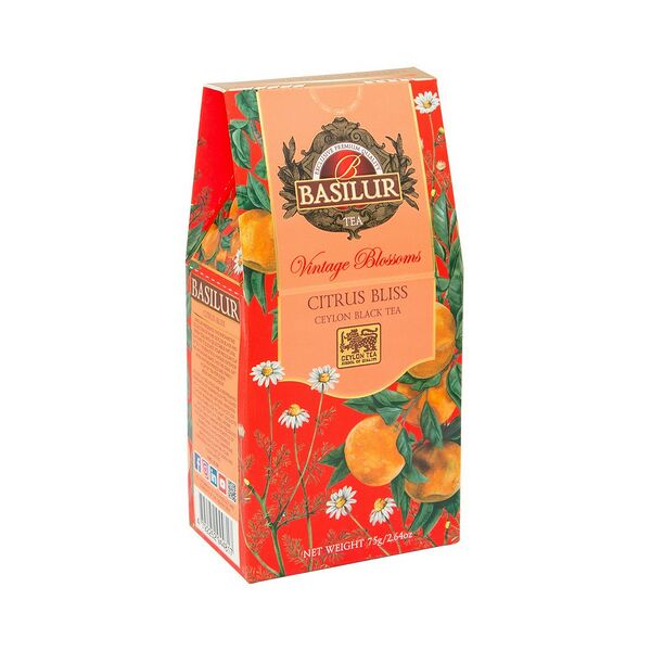 Чай черный Basilur Винтажные цветы Цитрусовое блаженство лист аром 75г