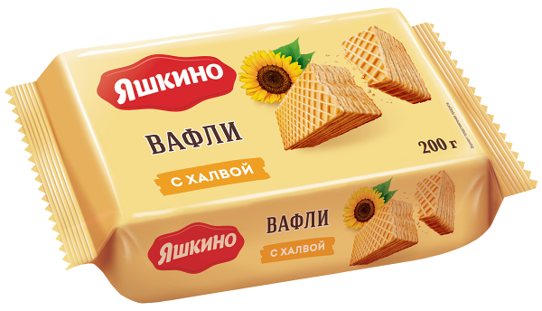 Вафли Яшкино с халвой, 200г