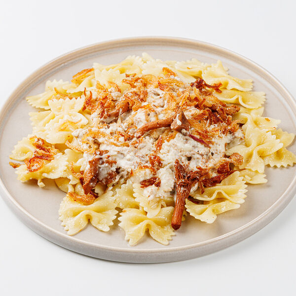 Паста Фарфале ВкусВилл Классика с лисичками и соусом Альфредо, 250 г