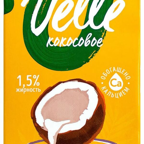 Напиток Velle кокосовое классическое на растительной основе, 1л
