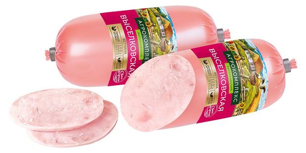 

Ветчина Агрокомплекс Выселковская 500 г