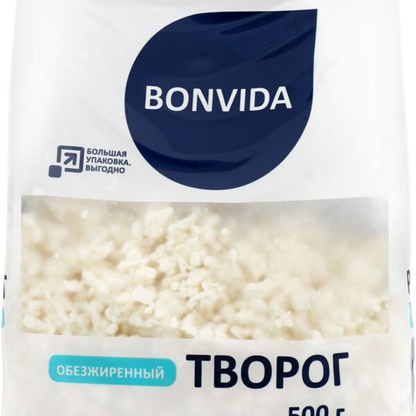Творог BONVIDA 2% пакет без змж